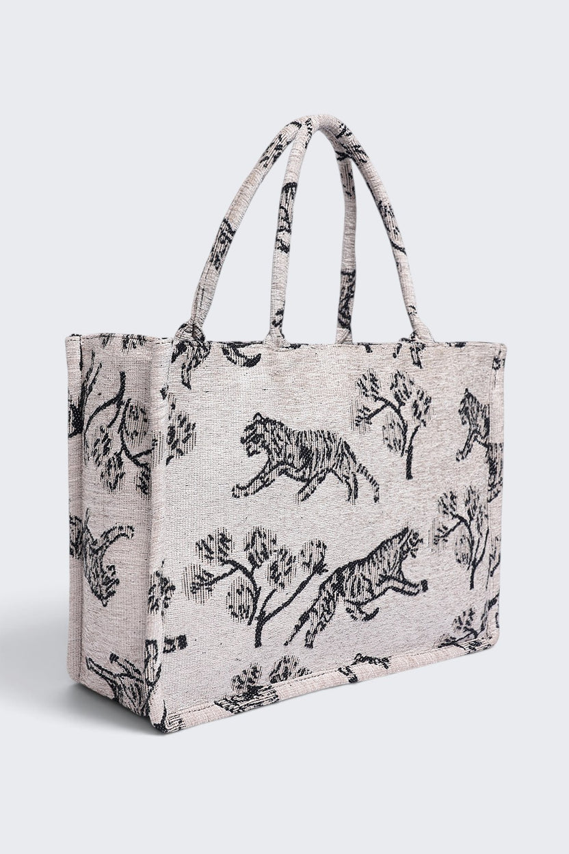 Women Off White Wildlife-Inspired Tote Bag - Image 3