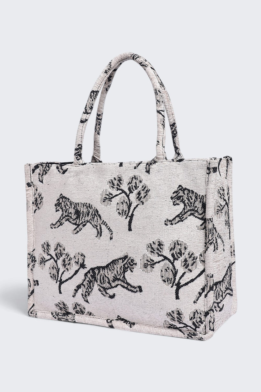 Women Off White Wildlife-Inspired Tote Bag - Image 4