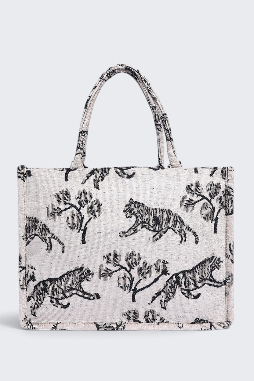 Women Off White Wildlife-Inspired Tote Bag - Image 6