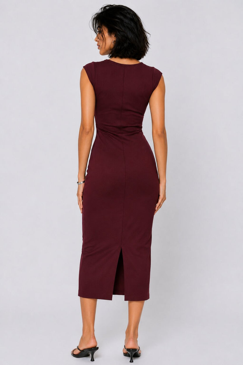 Womens Bodycon Midi Dress - Image 5