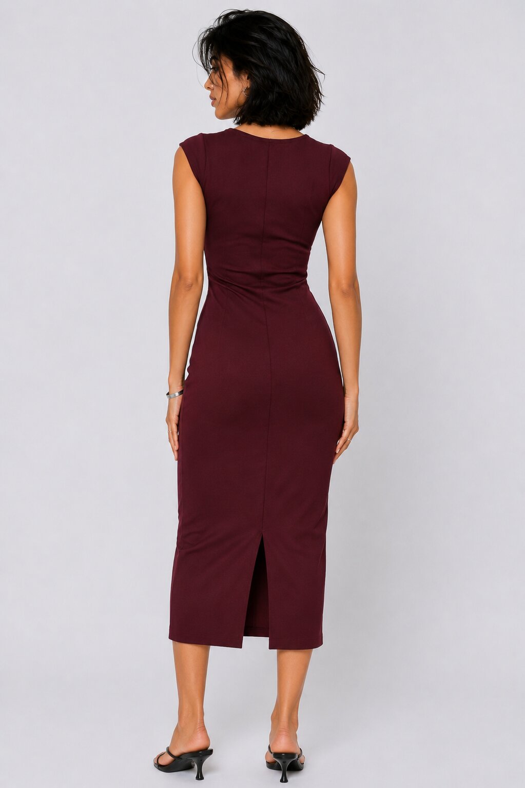 Womens Bodycon Midi Dress - Image 5