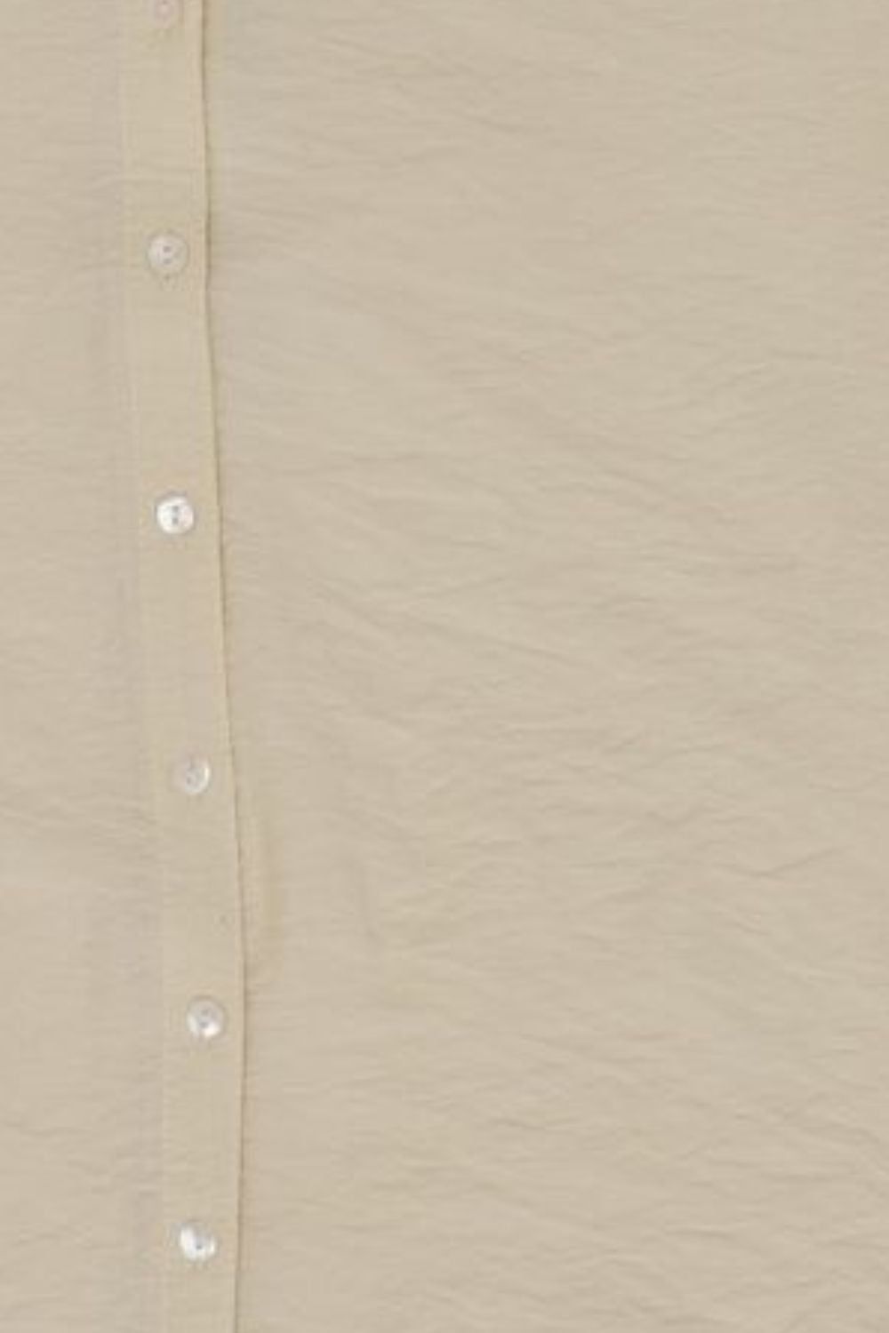 Womens Regular Fit Cream Solid Shirt - Image 8