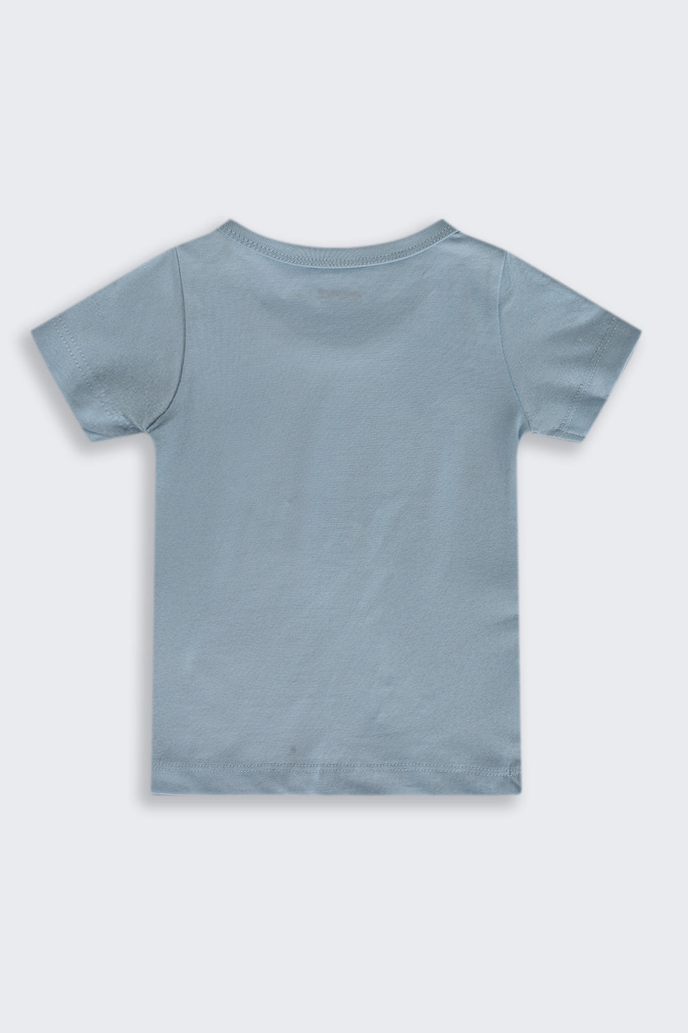 Infant Boys Regular Fit Blue Dino Graphic T-Shirt - Pack of 2 - Image 5