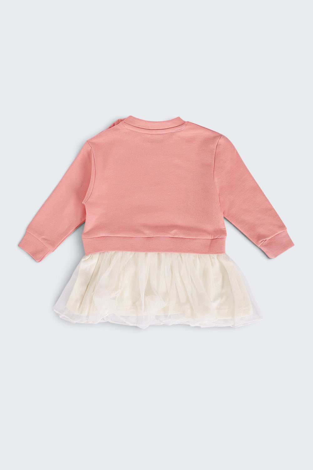 Infant Girls Flared Pink Cats Graphic Dress - Image 3