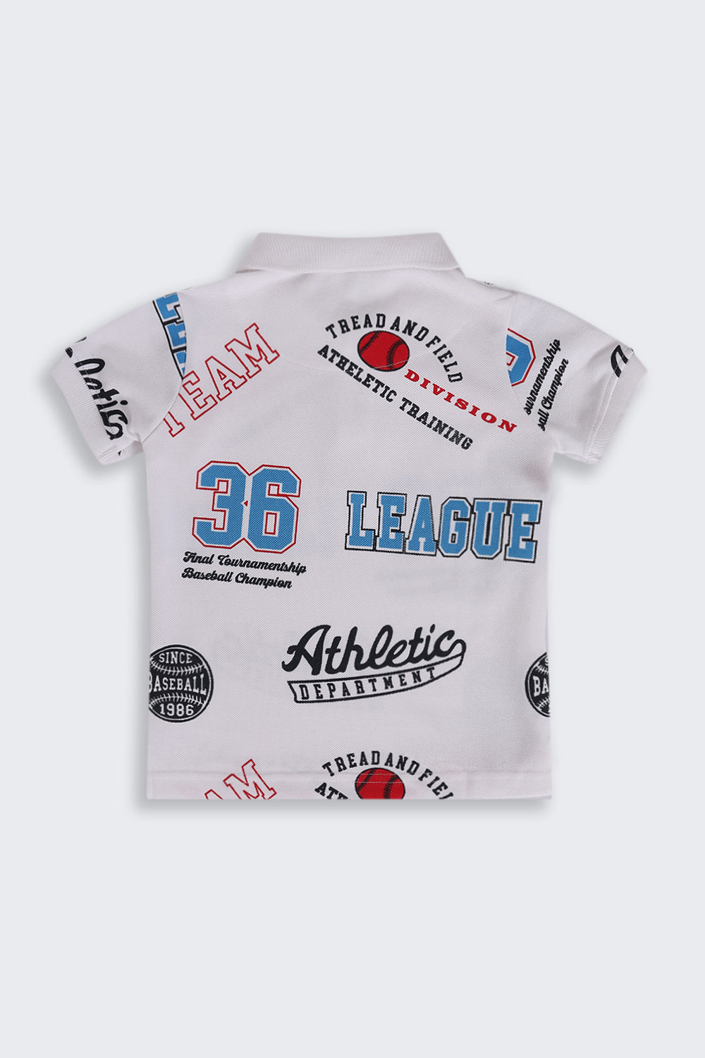 Boys Regular Fit White Typographic Print T-Shirt - Image 4