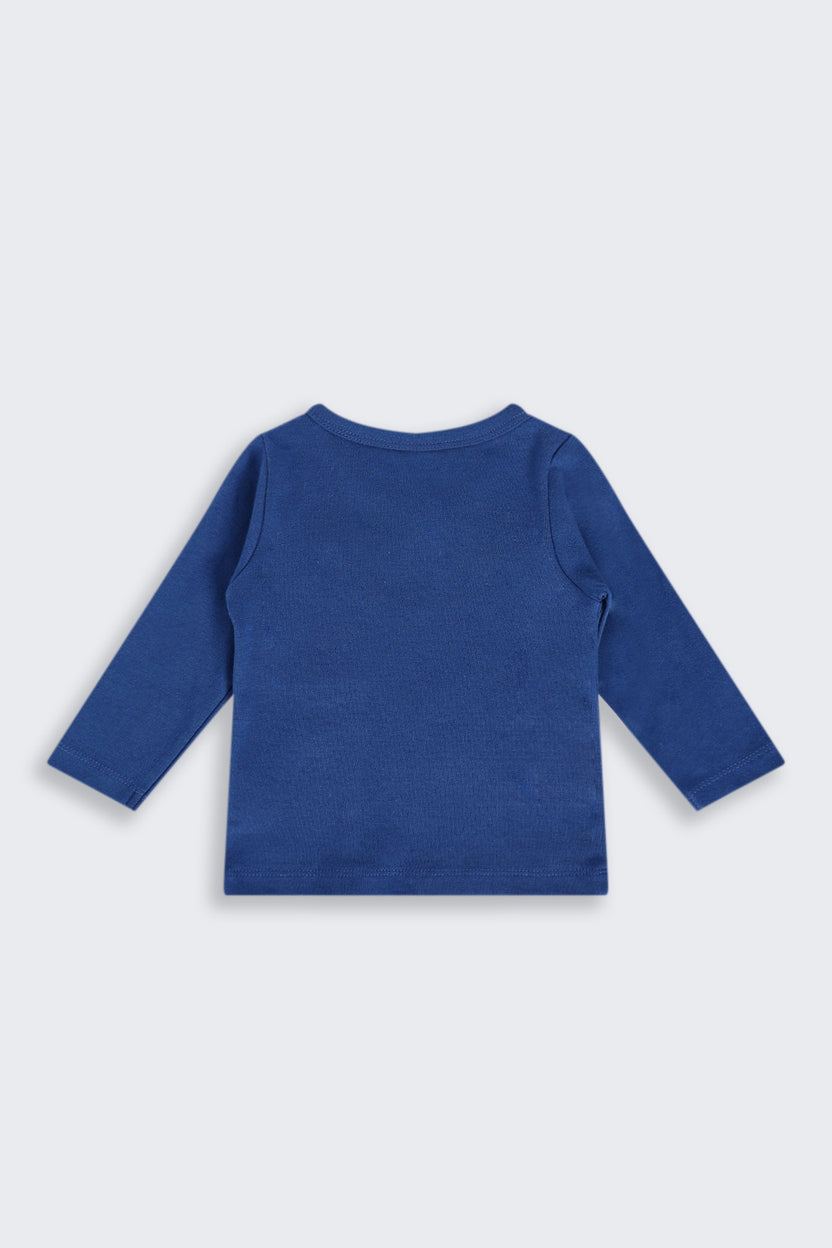 Infant Boys Regular Fit Navy Jungle Theme Graphic Co-ord Set - Image 4