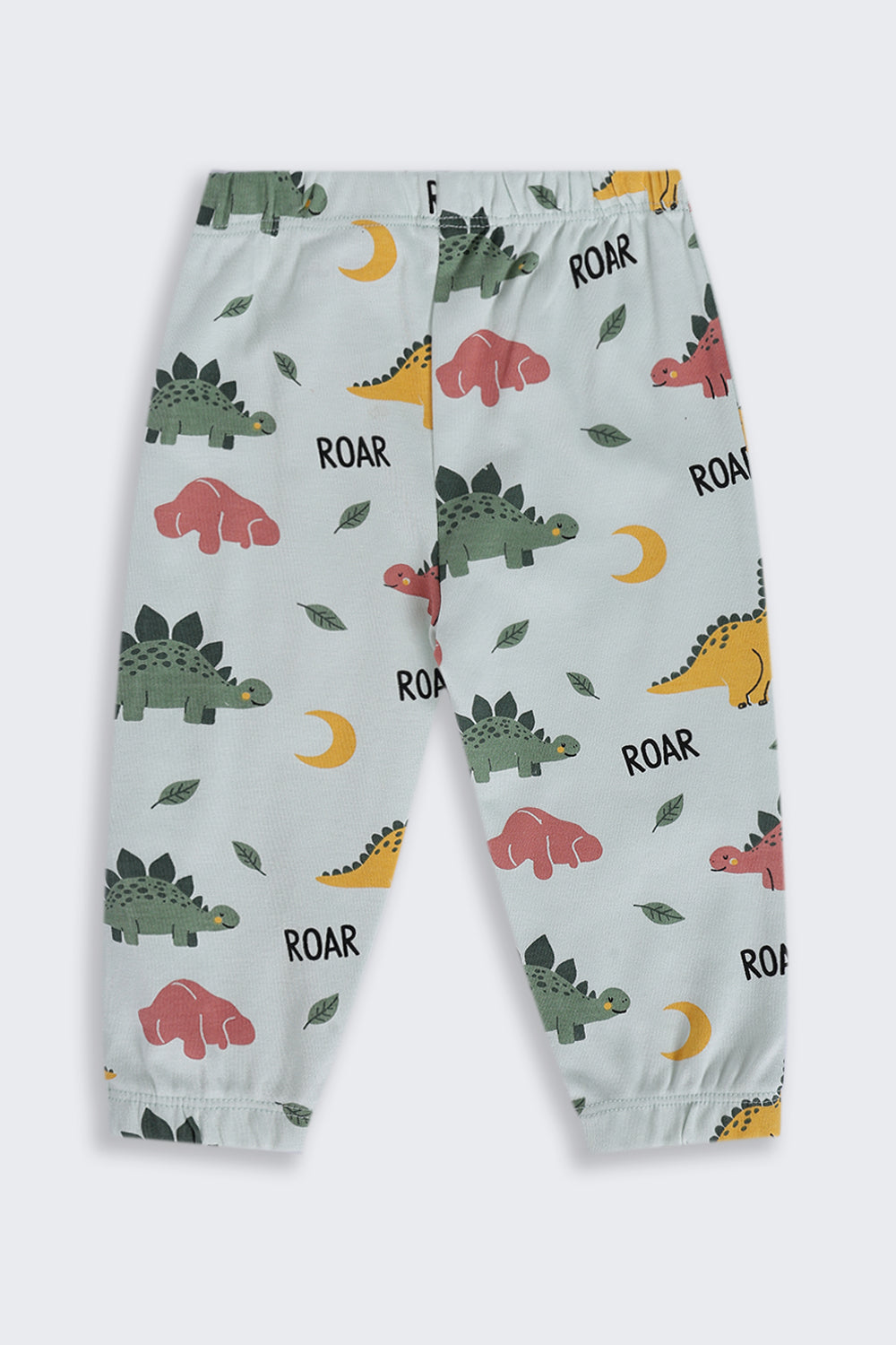 Infant Boys Regular Fit Green Dinosaur Graphic Co-ord Set - Image 5