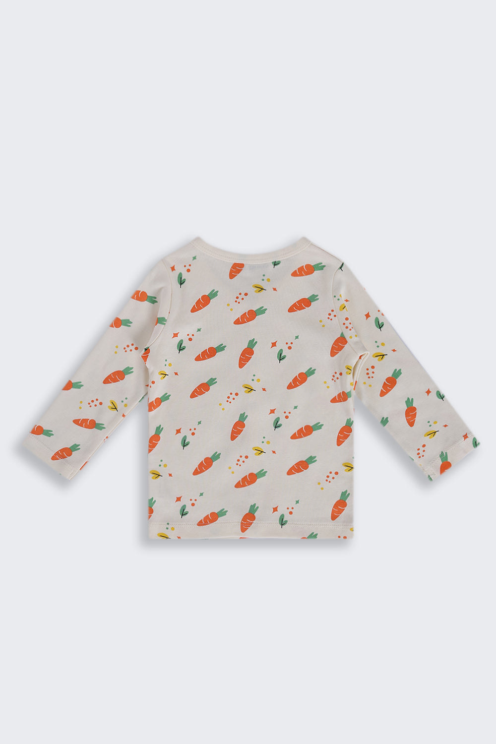 Infant Boys Regular Fit Cream Carrot Printed Co-ord Set - Image 4