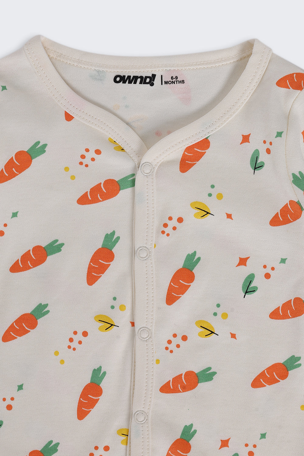 Infant Boys Regular Fit Cream Carrot Printed Co-ord Set - Image 6