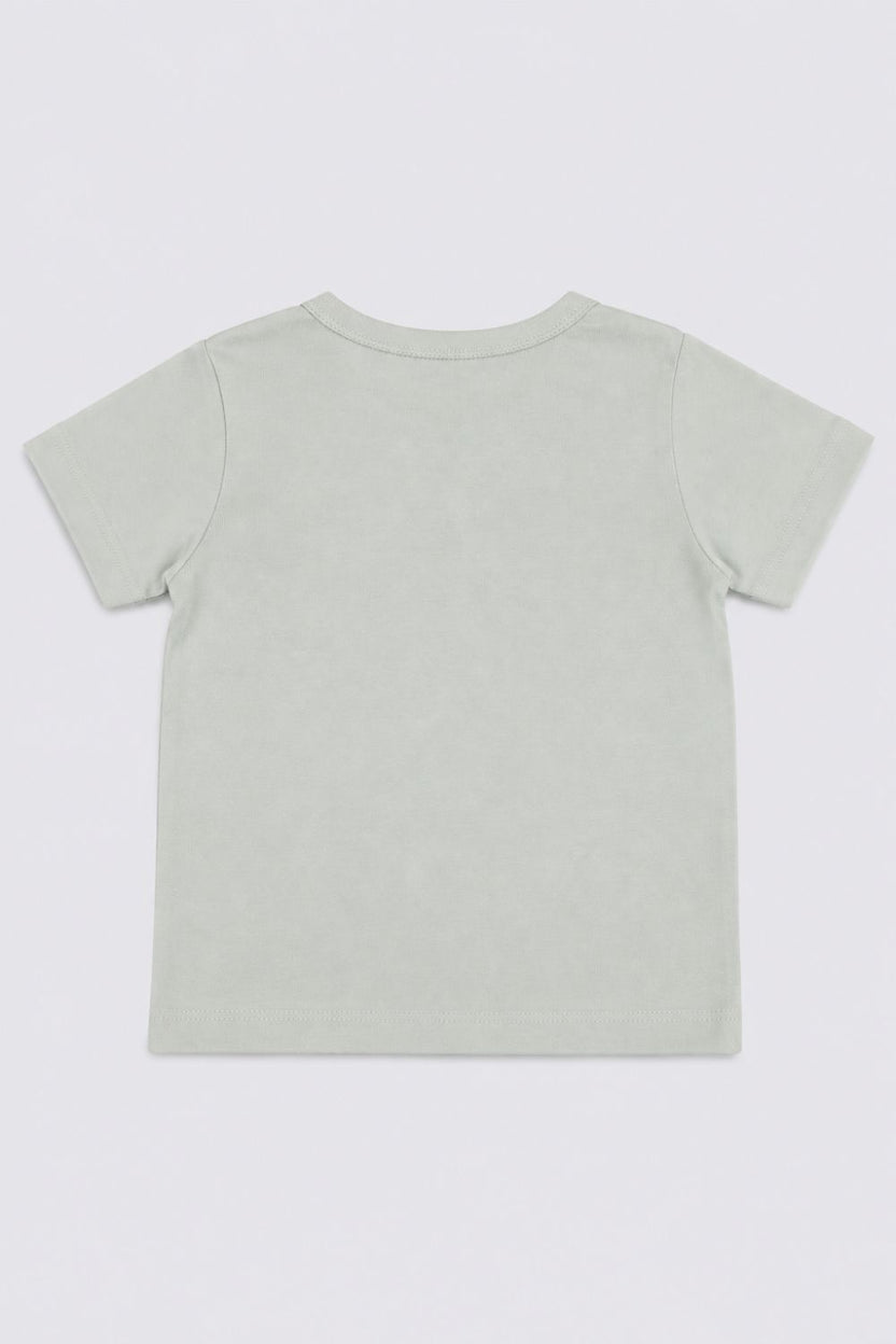 Infant Boys White and Green Dinosaur Print T-Shirts - Pack of 2 - Image 5