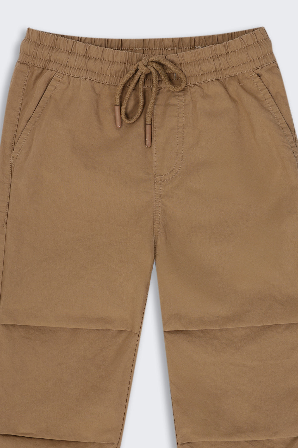 Boys Regular Fit Khaki Solid Casual Jogger - Image 5