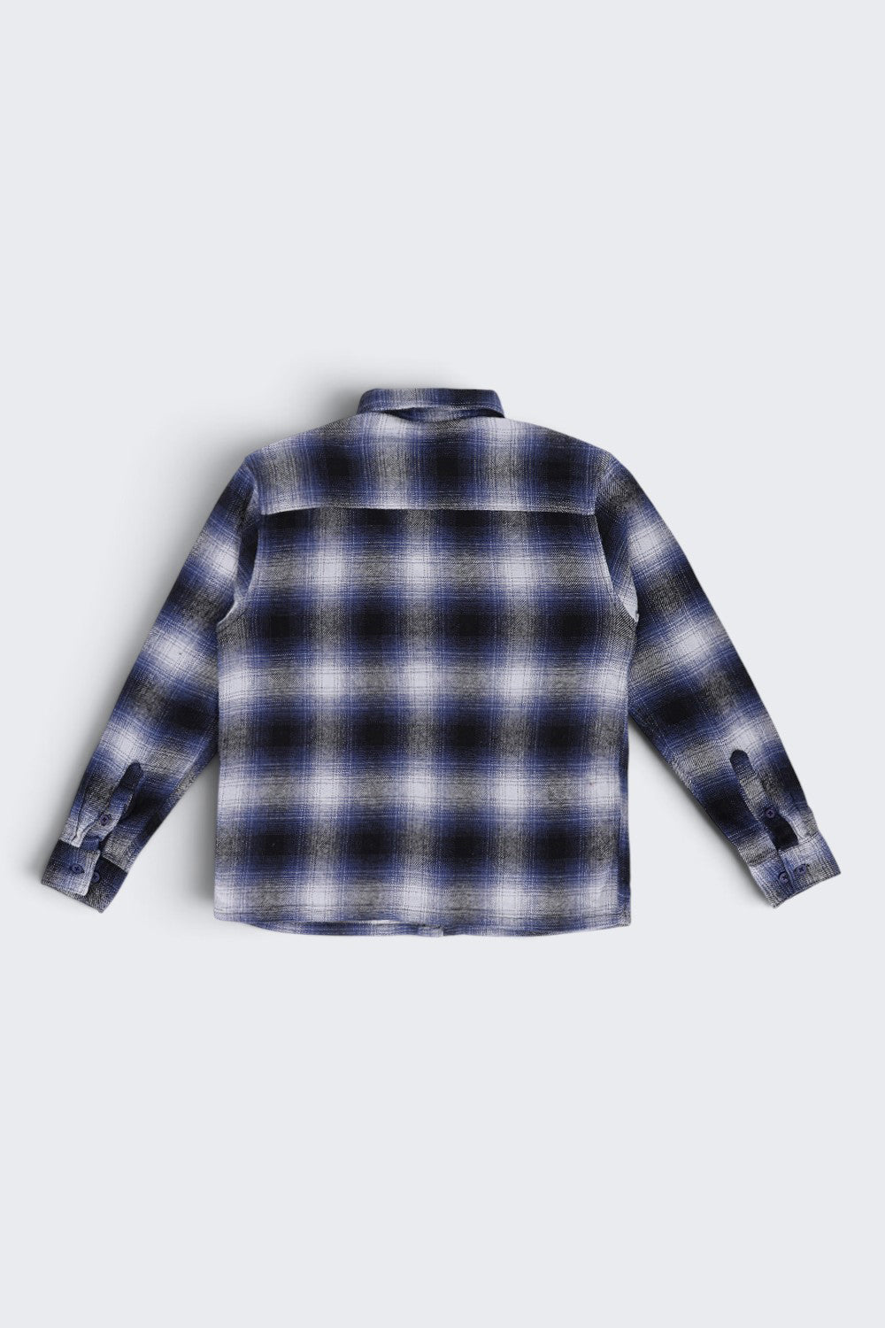 Tweens Boys Navy Checked Flannel Shirt - Image 4