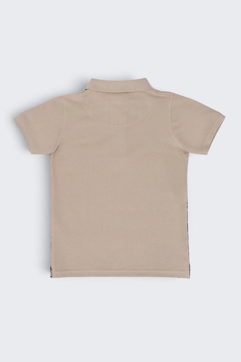 Tweens Boys Regular Fit Beige City Print T-Shirt - Image 4