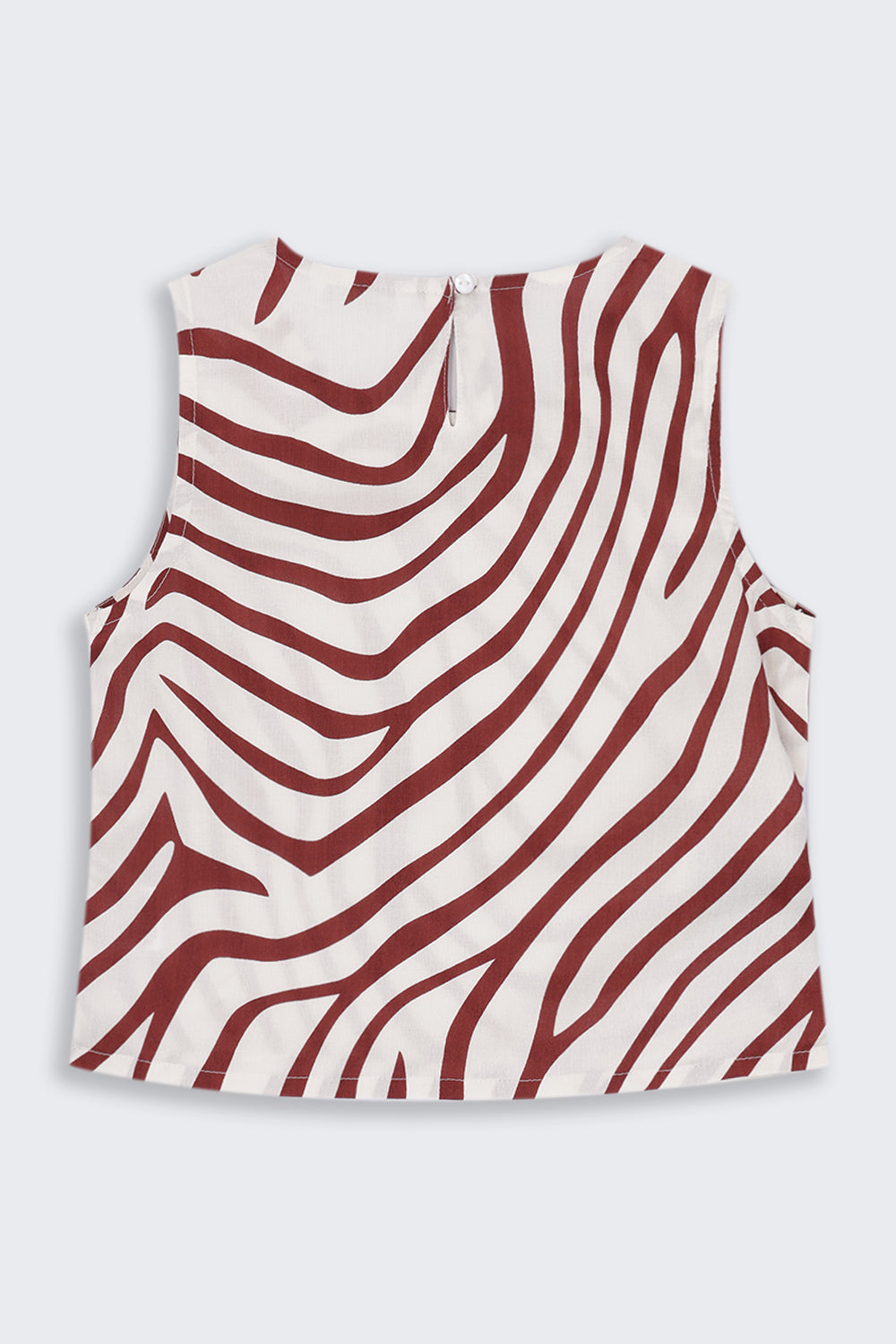 Tweens Girls Brown Zebra Print Co-Ord Set - Image 4