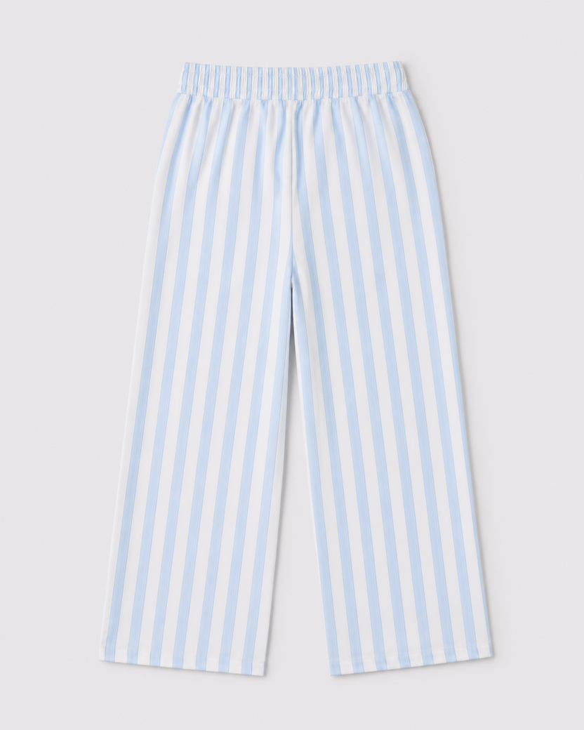 Tweens Girls Light Blue Striped Co-ord Set - Image 5