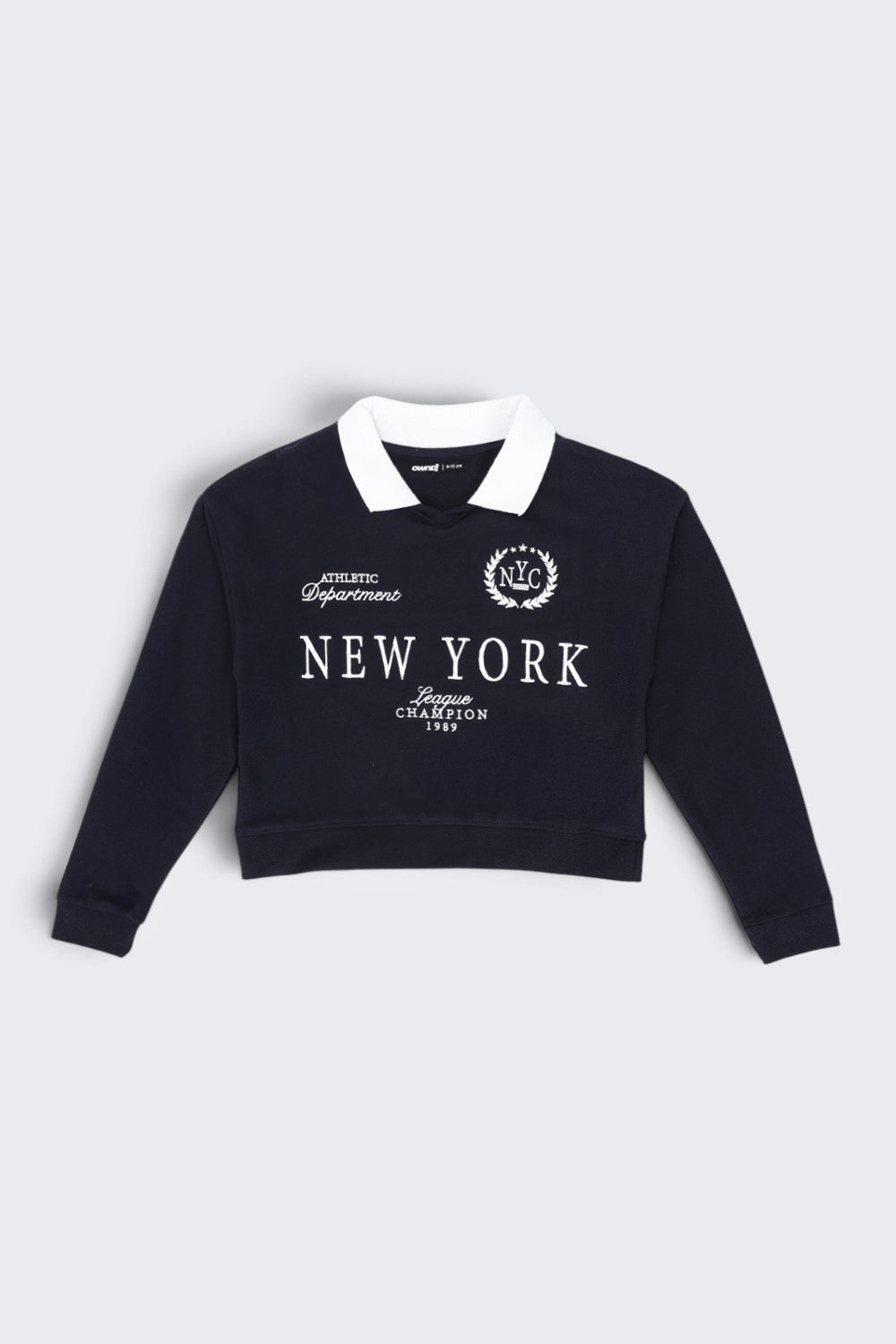 Tweens Girls Navy New York Collar Sweatshirt - Image 2
