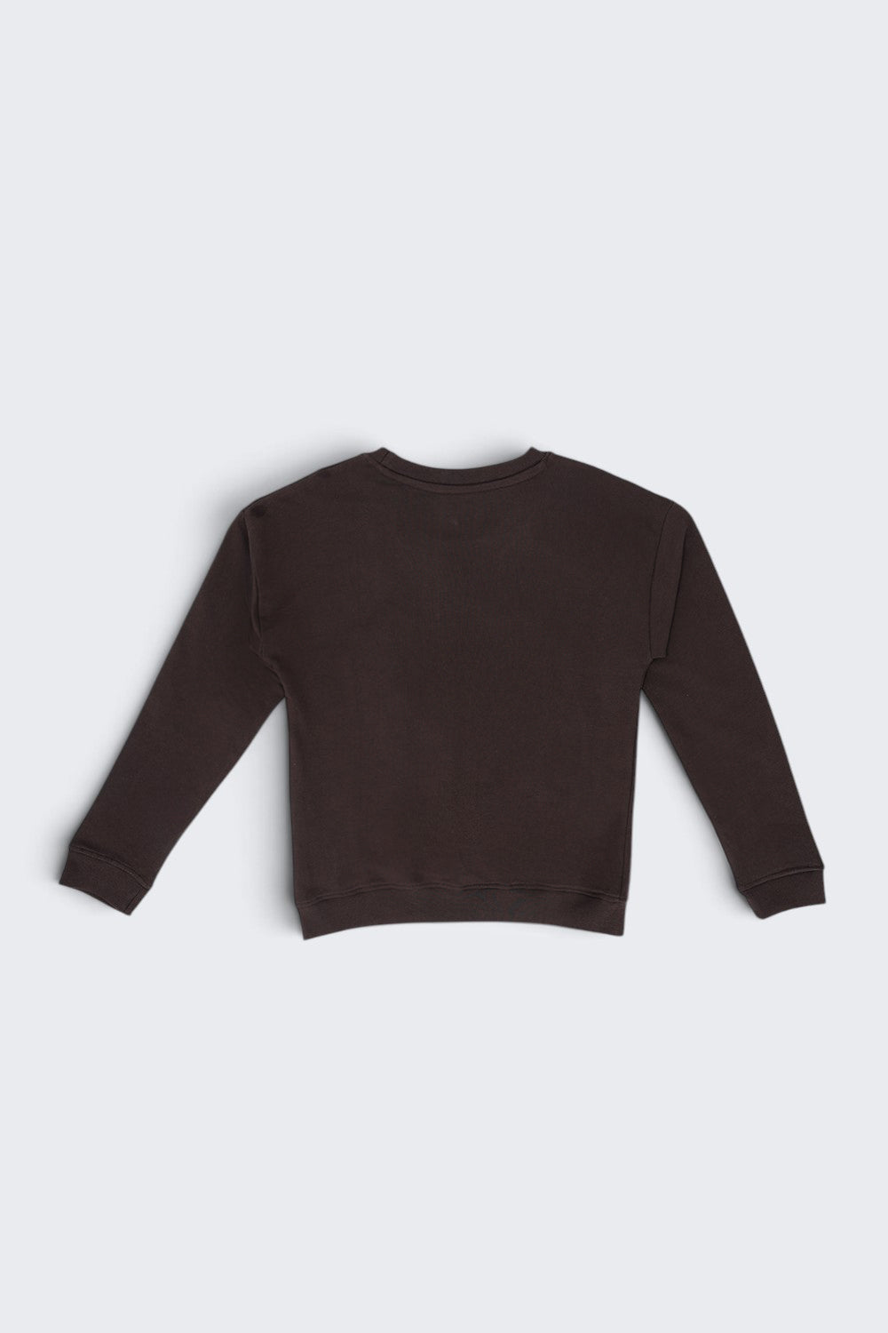 Tweens Girls Brown Bliss Embroidered Graphic Sweatshirt - Image 4