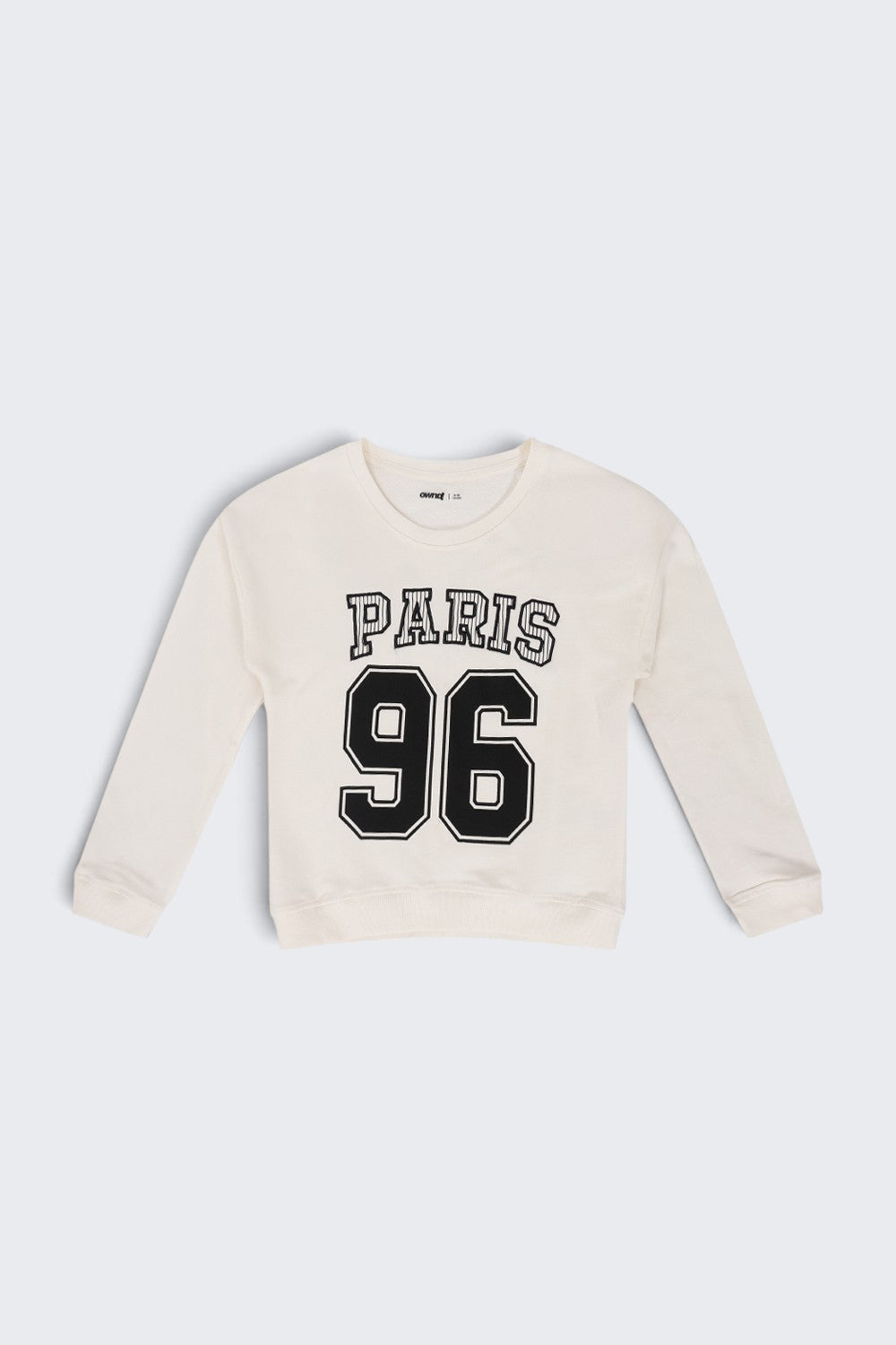 Tweens Girls Off White Paris 96 Graphic Sweatshirt - Image 2