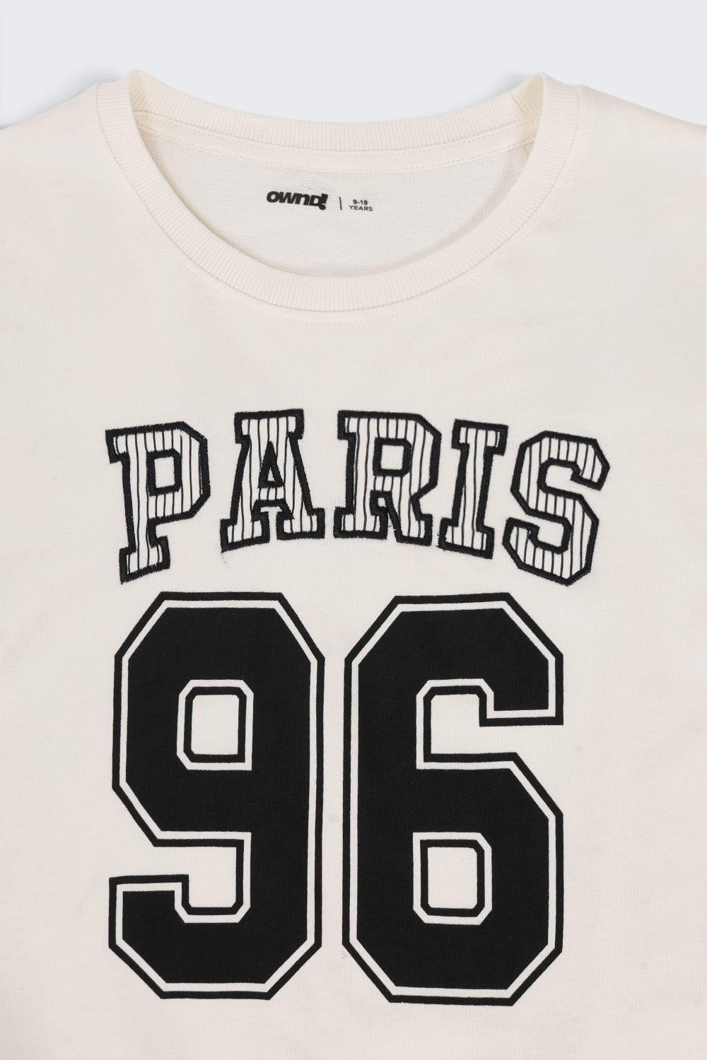 Tweens Girls Off White Paris 96 Graphic Sweatshirt - Image 5