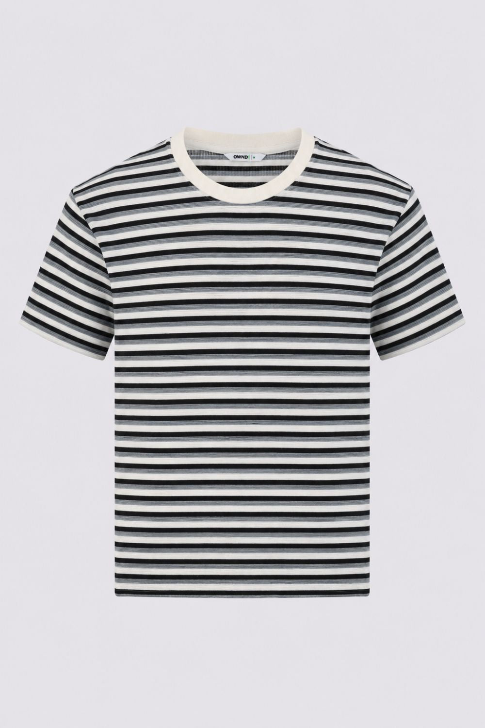 Mens Regular Fit Black Striped T-Shirt - Image 7