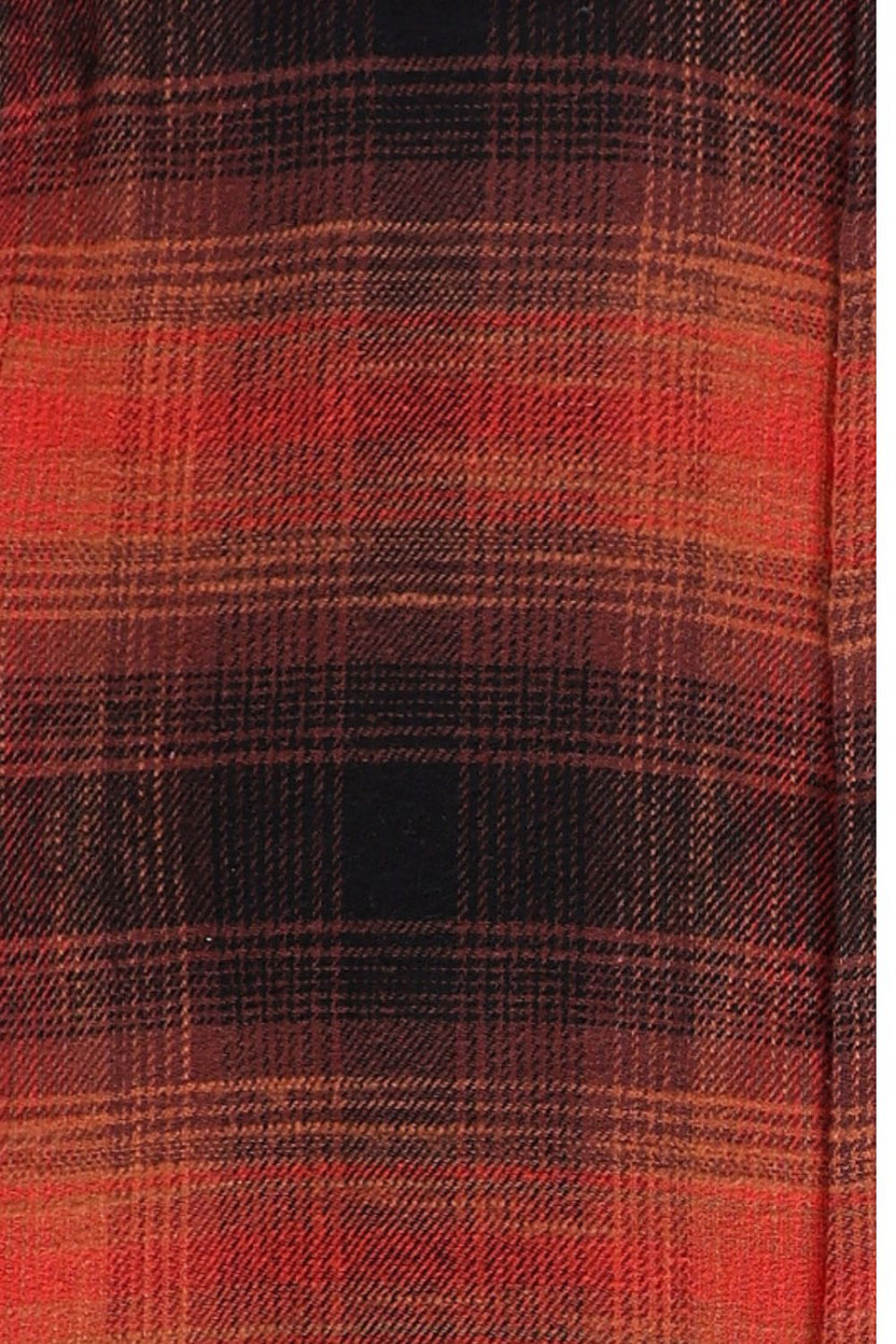 Mens Regular Fit Red Checked Shirt - Image 8