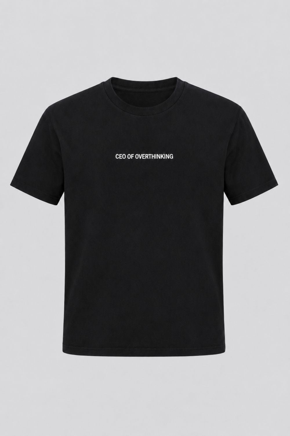 Mens Black Drop Shoulder Typographic Print T-Shirt - Image 7