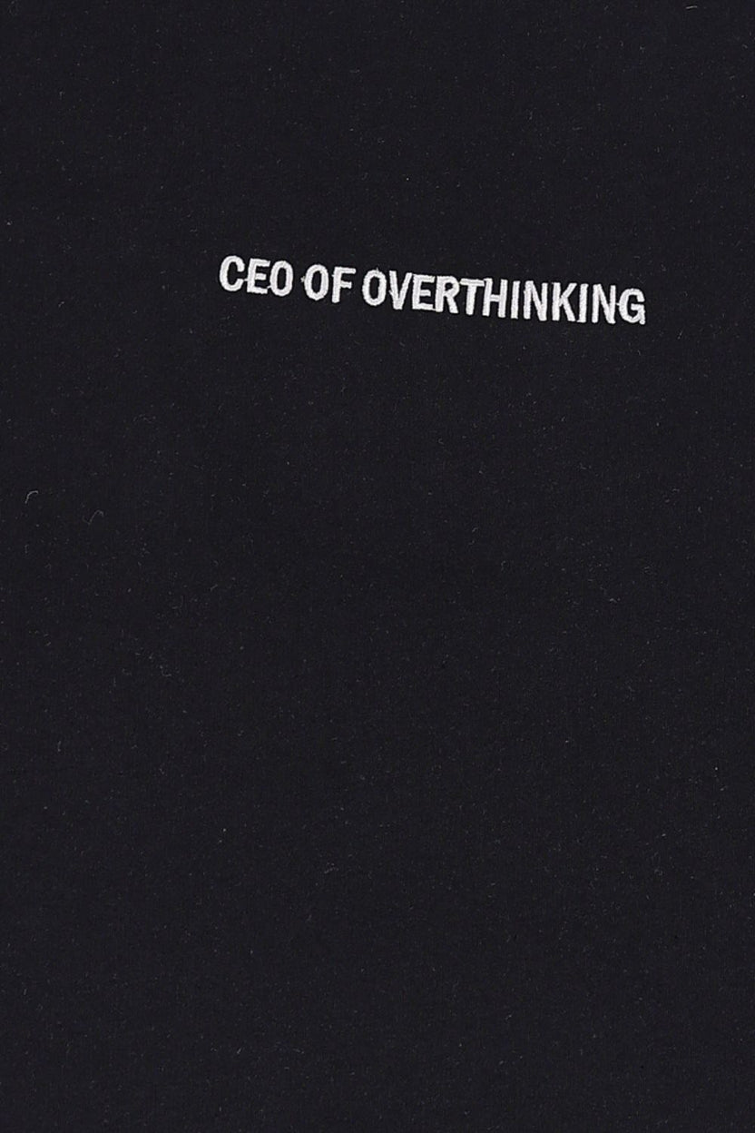Mens Black Drop Shoulder Typographic Print T-Shirt - Image 8