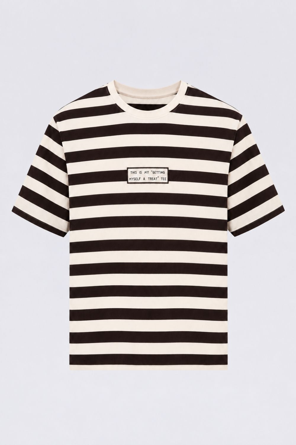 Mens Regular Fit Black Striped T-Shirt - Image 7