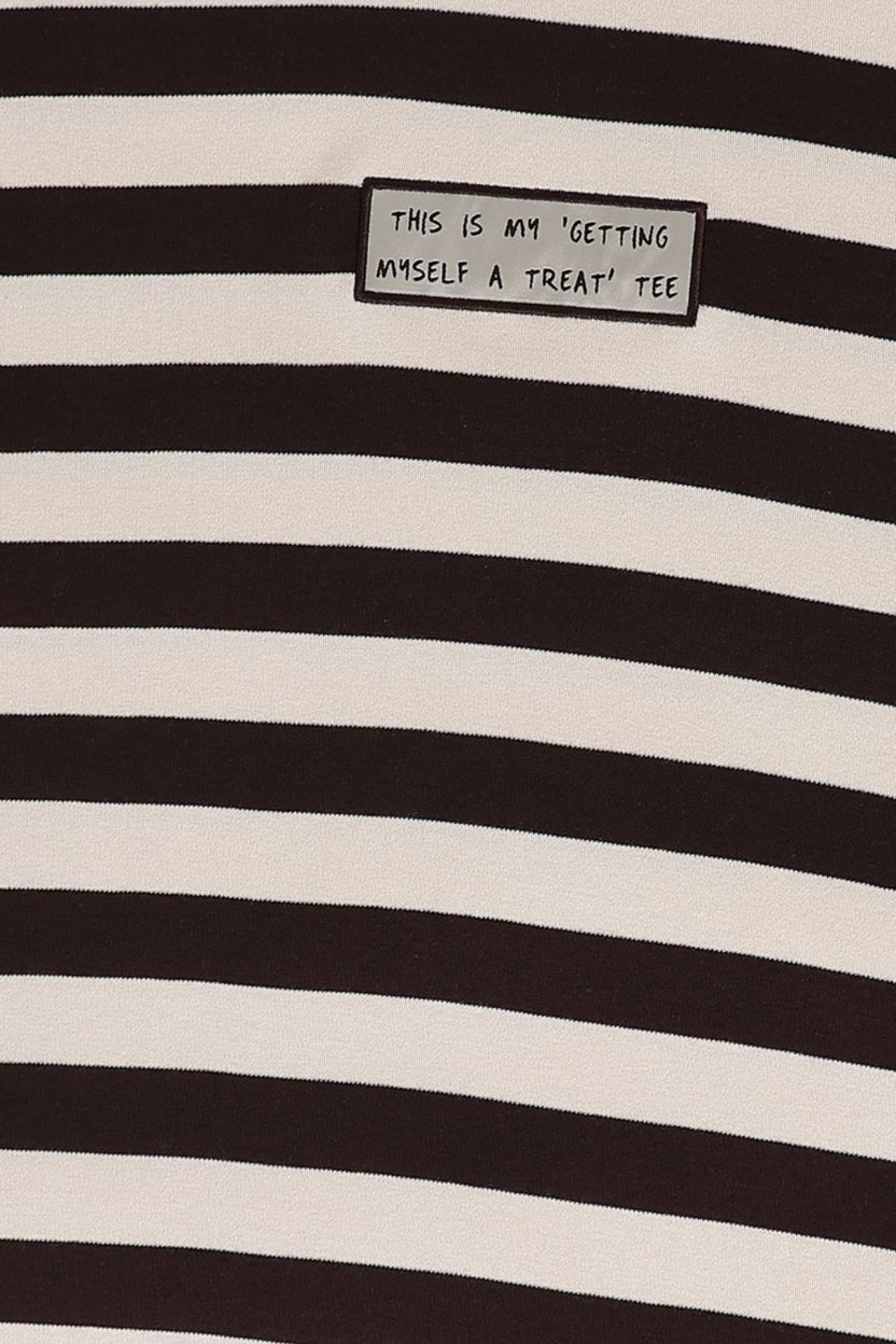 Mens Regular Fit Black Striped T-Shirt - Image 8