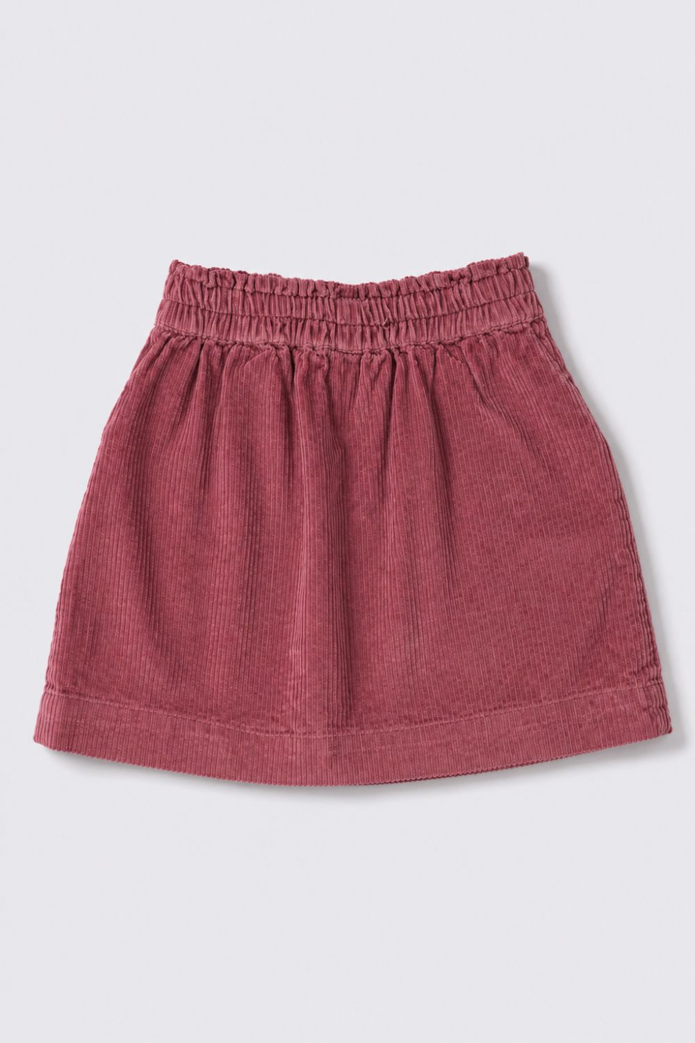 Girls Regular Fit Pink Courdroy Skirt - Image 3