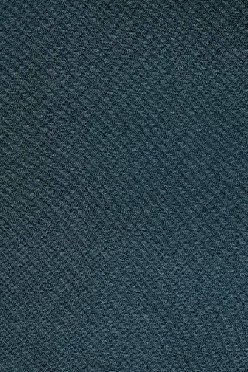 Mens Regular Fit Teal Solid T-Shirt - Image 8