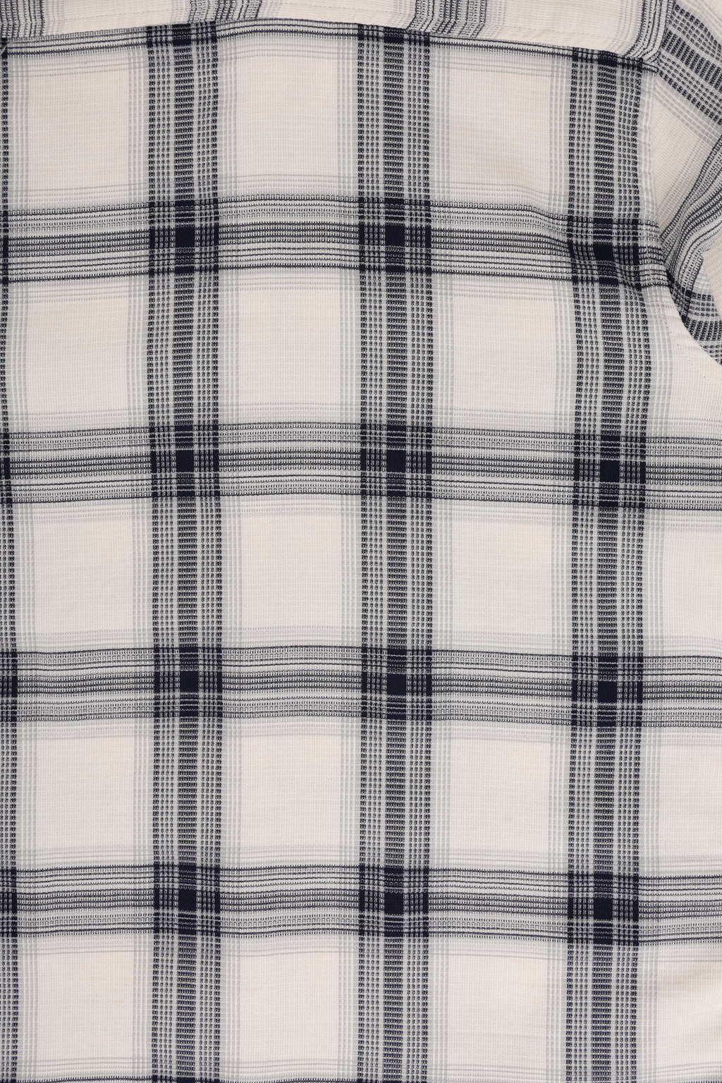 Mens Regular Fit White Checked Casual Shirt - Image 8