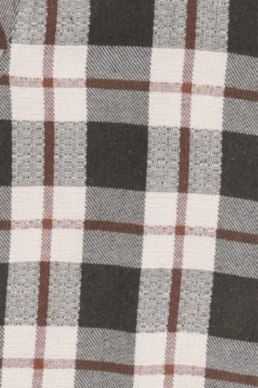 Mens Regular Fit Green Checked Casual Shirt - Image 8