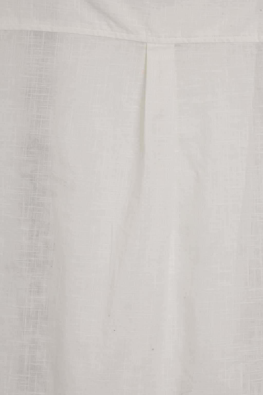 Mens Regular Fit Off White Embroidered Casual Shirt - Image 8