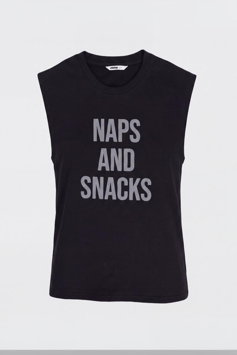 Mens Regular Fit Black Cotton Vest T-Shirt - Image 7