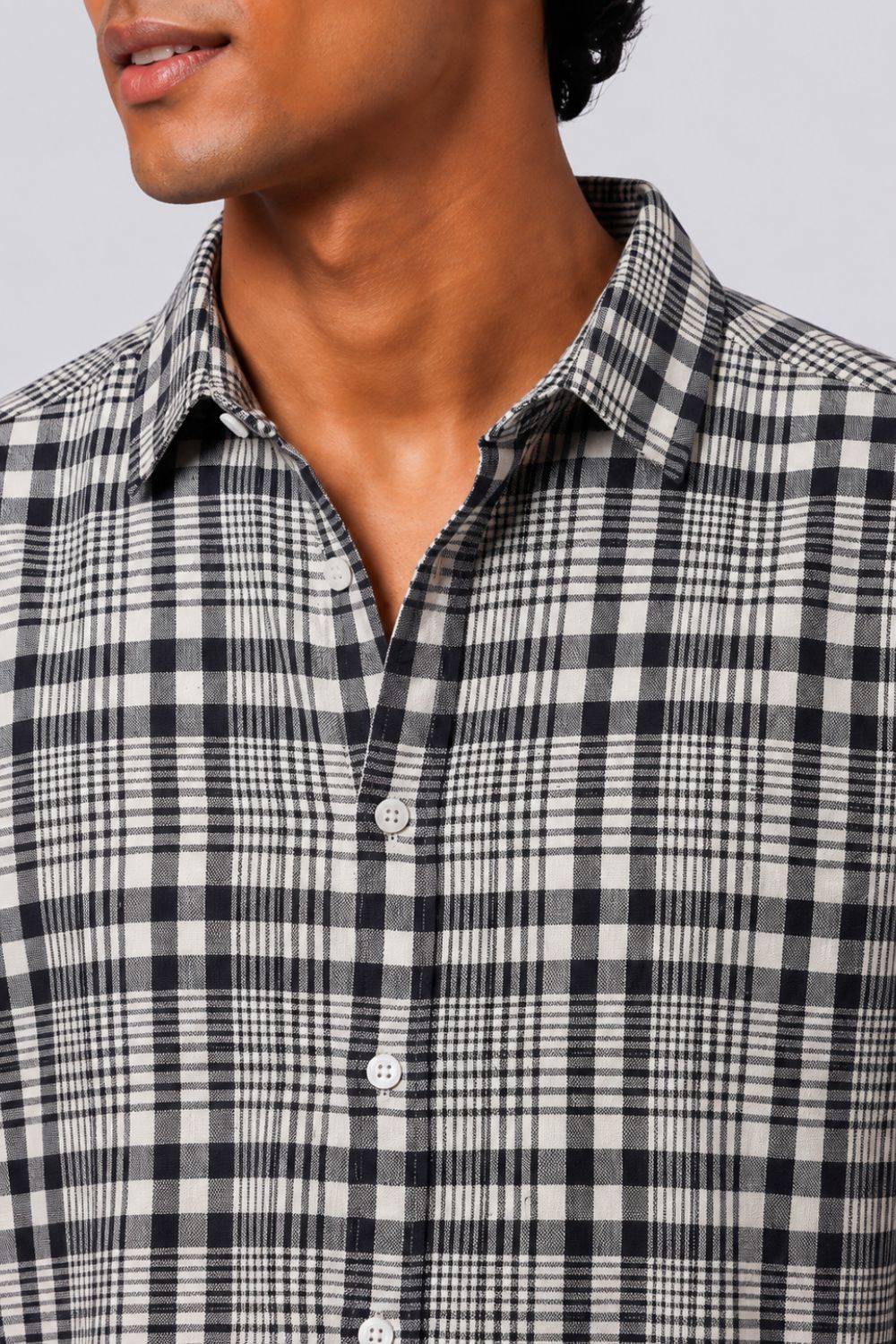 Mens Regular Fit  Checkered Casual Shirt - Image 9