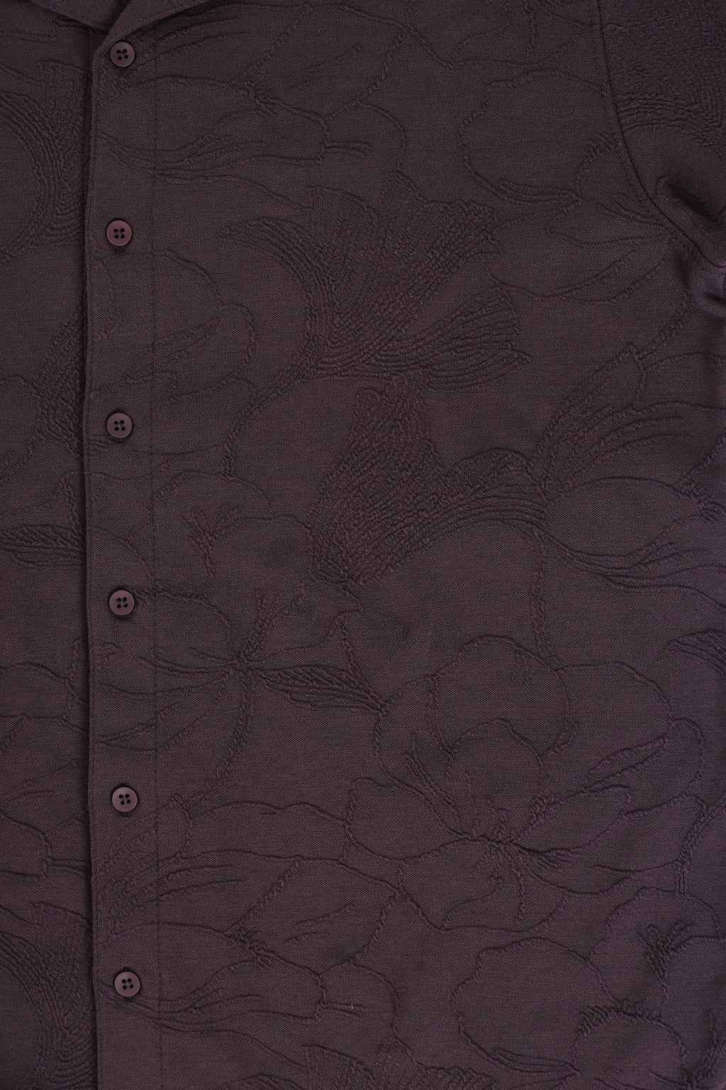 Mens Boxy Purple Self Design Festive Shirt - Image 8