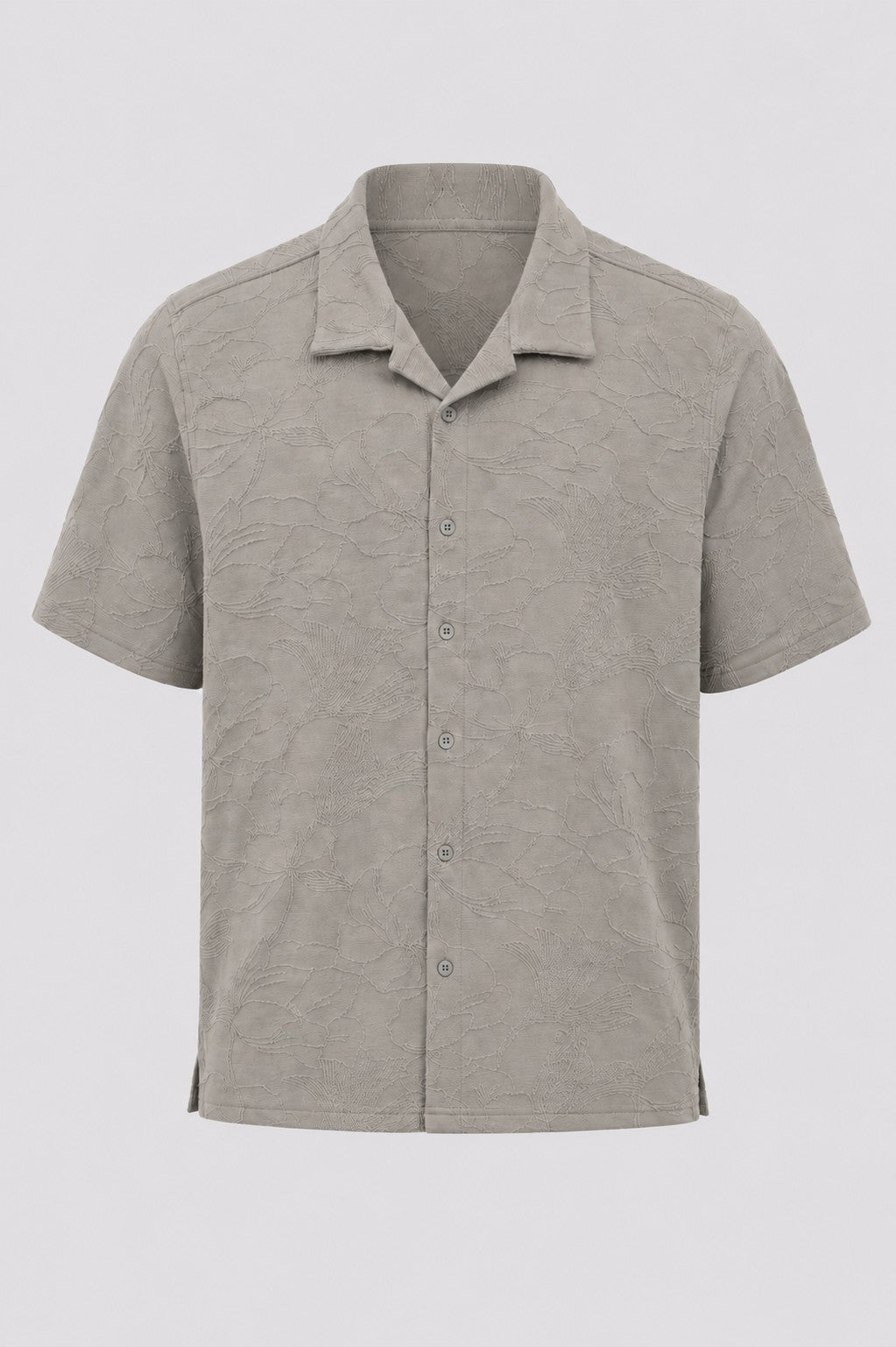 Mens Regular Fit Green Self Design Festive Shirt - Image 7