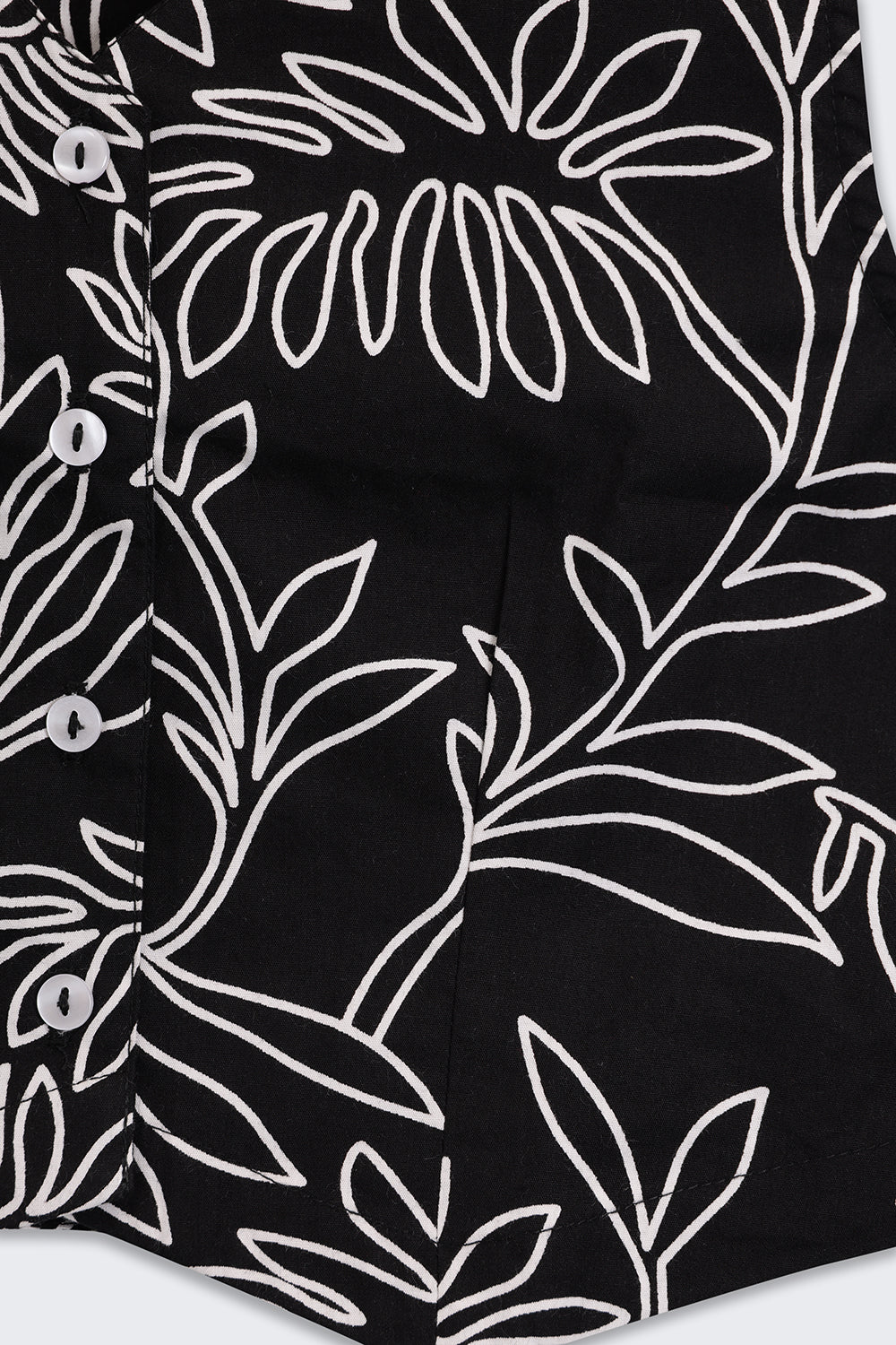 Tweens Girls Regular Fit Black Tropical Co-ord Set - Image 7