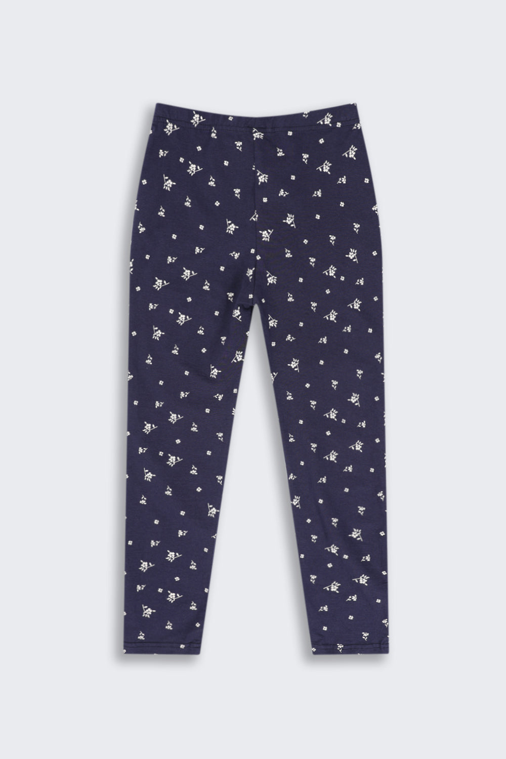 Tweens Girls Regular Fit Navy Printed Legging - Image 3
