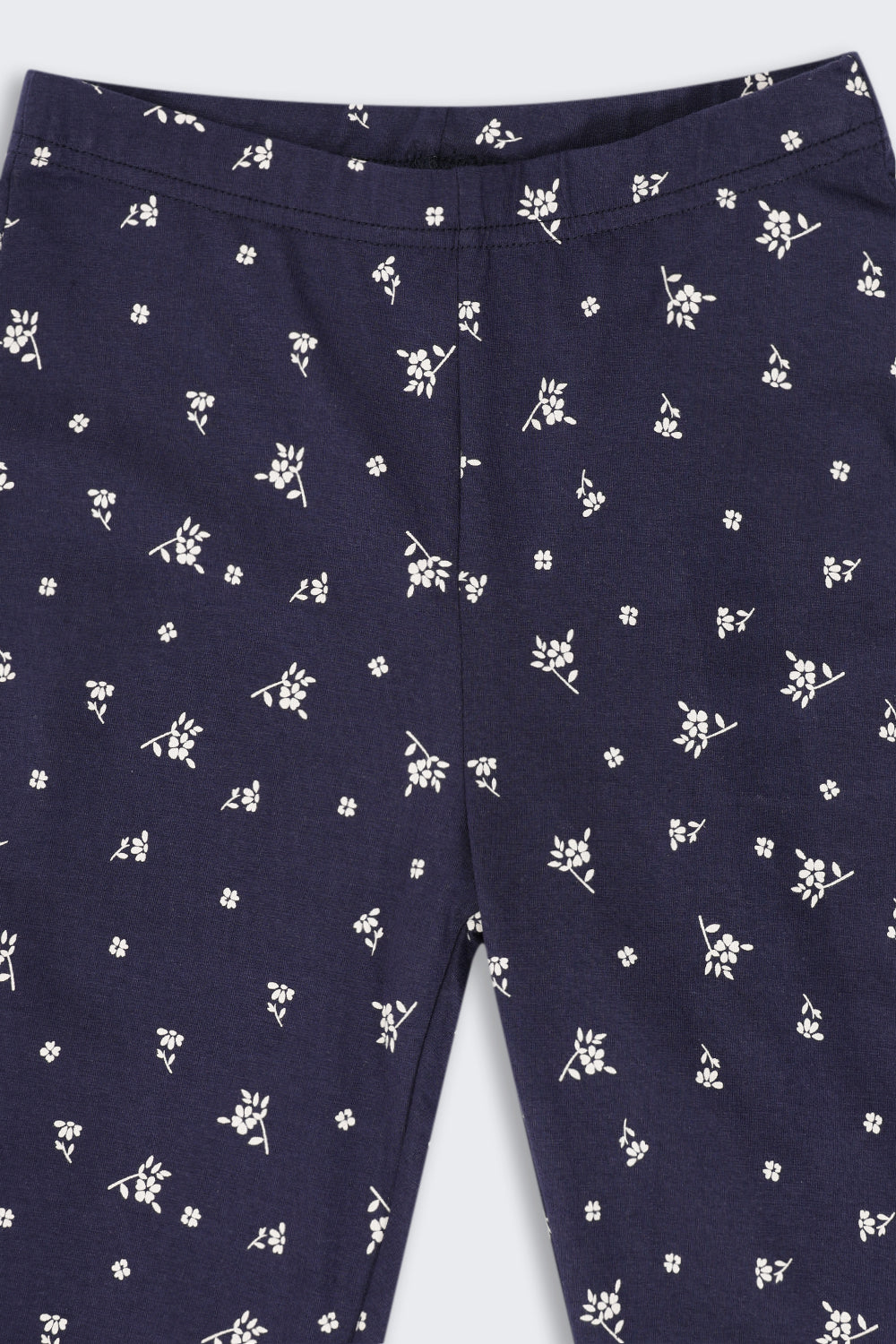 Tweens Girls Regular Fit Navy Printed Legging - Image 5