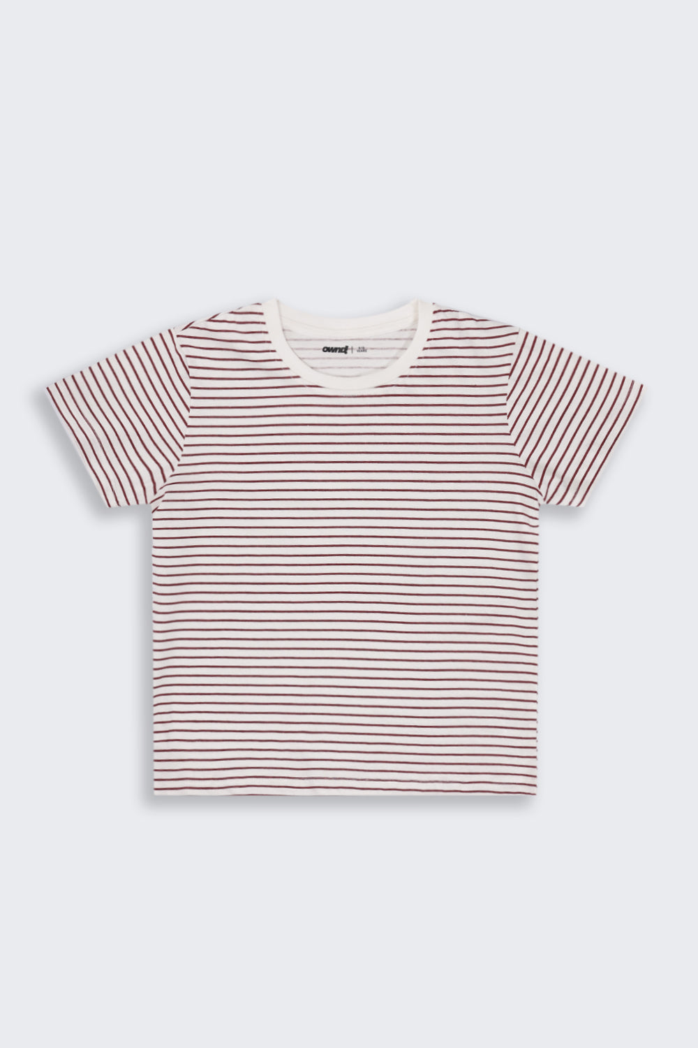 Tweens Girls Regular Fit White Striped T-Shirt - Image 2