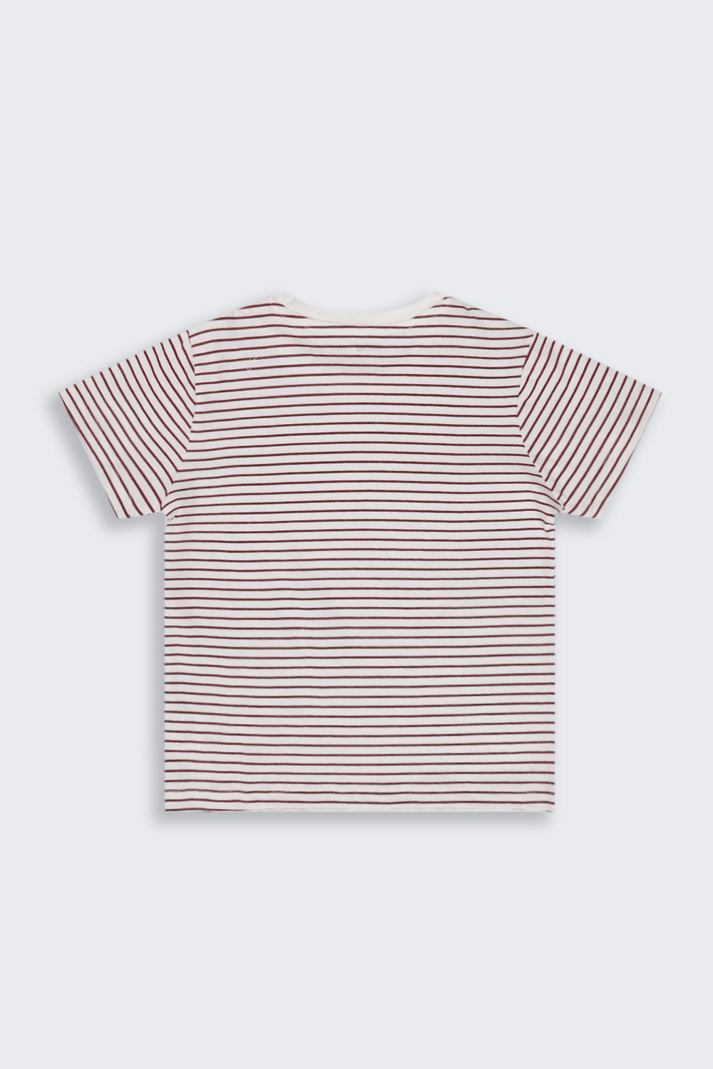 Tweens Girls Regular Fit White Striped T-Shirt - Image 3