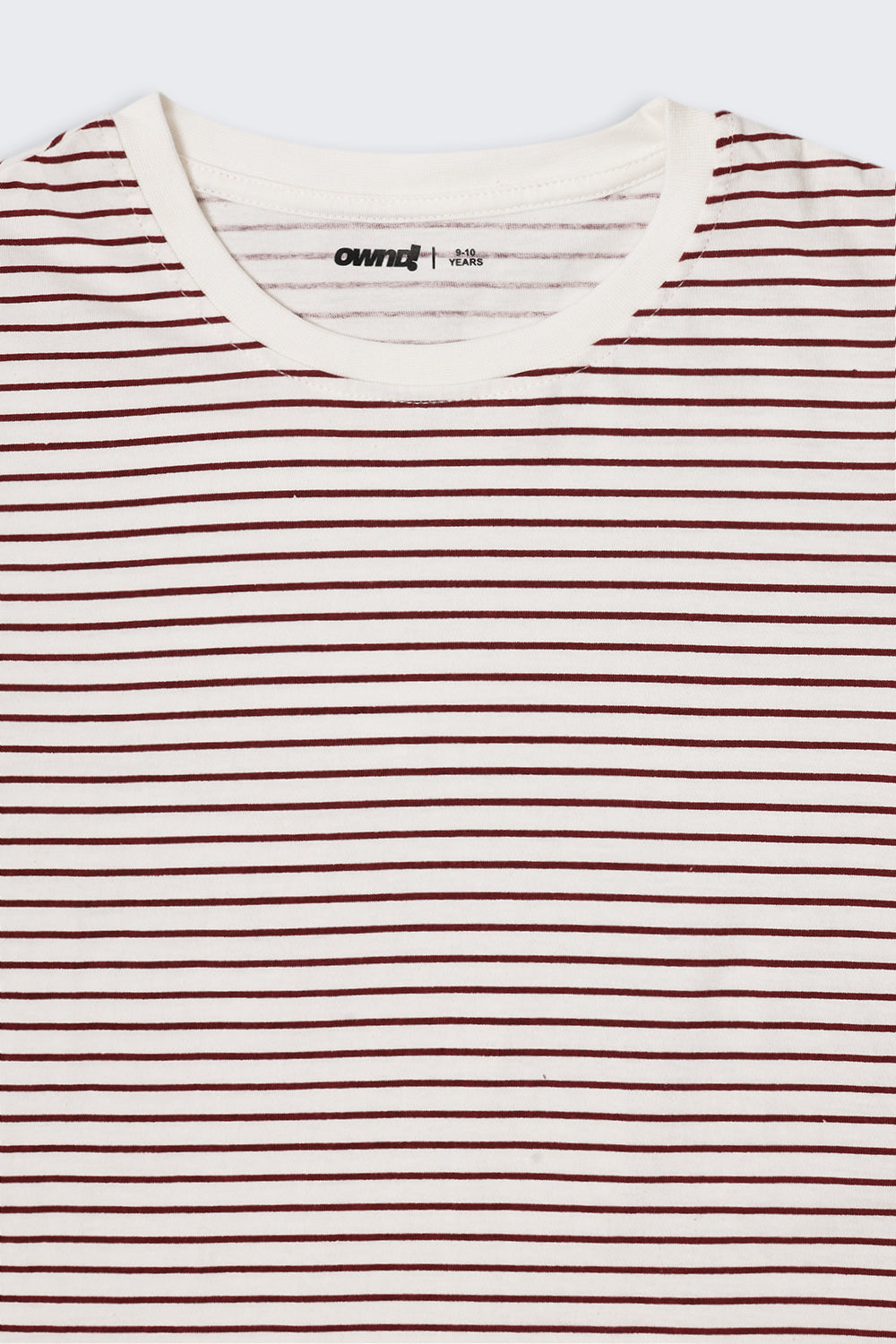 Tweens Girls Regular Fit White Striped T-Shirt - Image 6