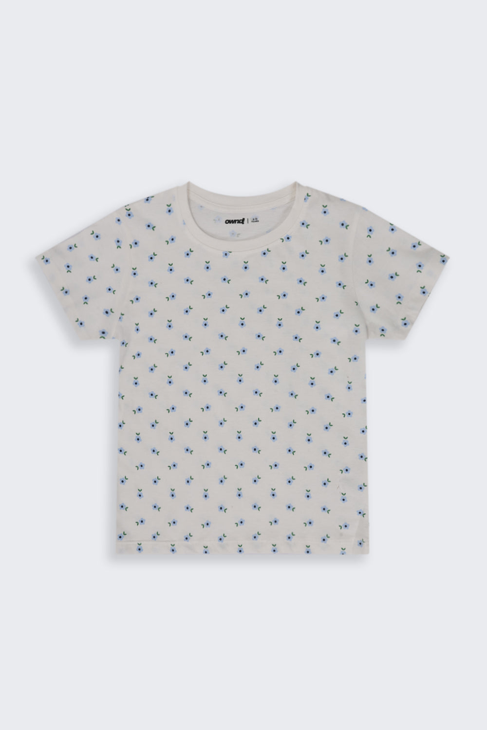 Tweens Girls Regular Fit White Floral T-Shirt - Image 2