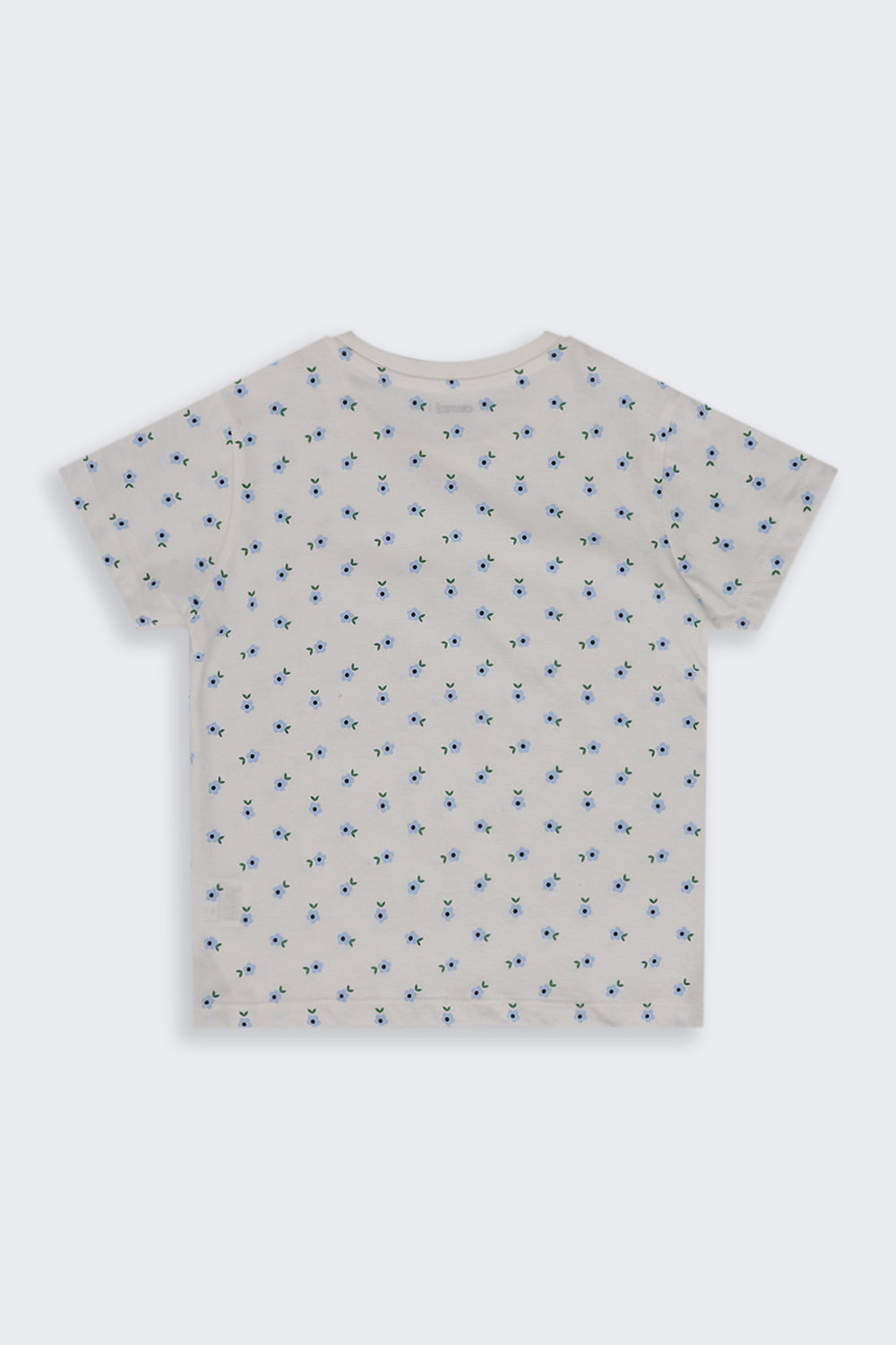 Tweens Girls Regular Fit White Floral T-Shirt - Image 3