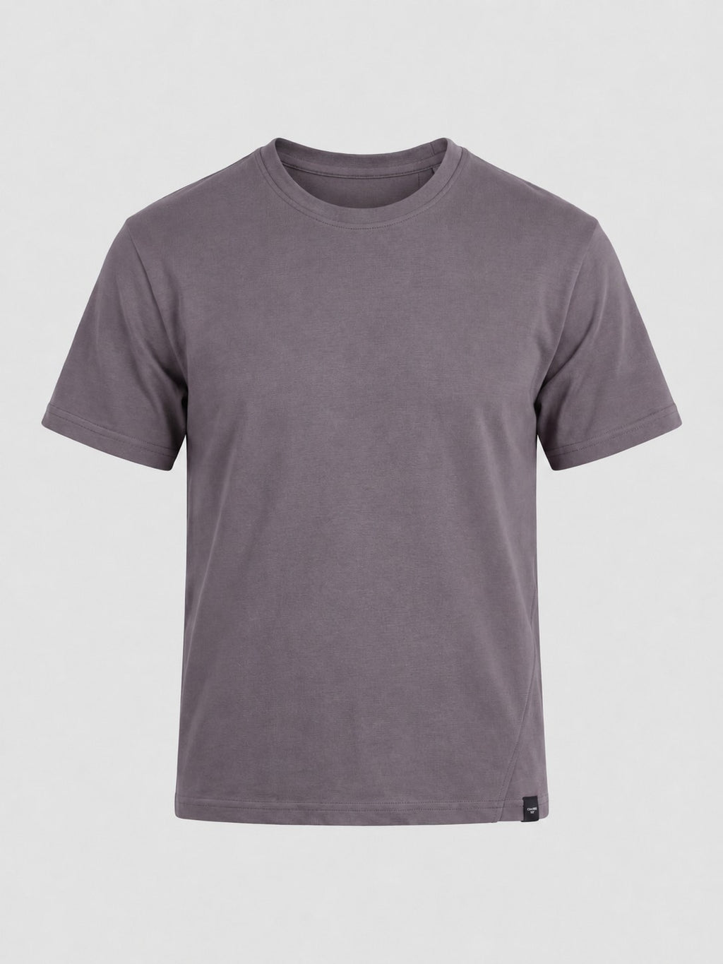 Mens Regular Fit Grey Solid T-Shirt - Image 7