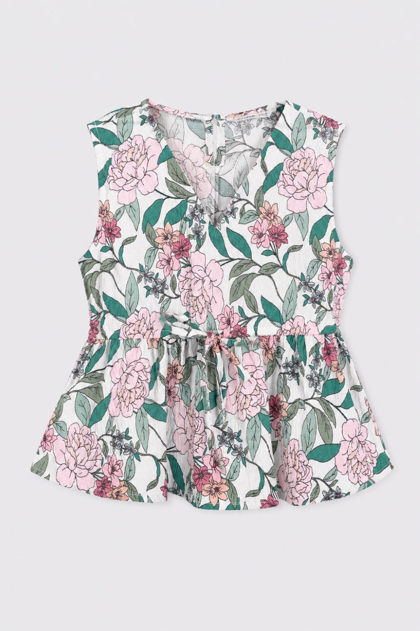 Tweens Girls Multi-coloured Gathered Co-ord Set - Image 3