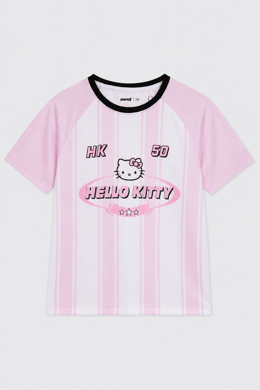 Tweens Girls Boxy Fit Pink Hello Kitty T-Shirt - Image 2