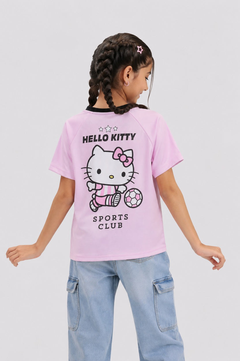 Tweens Girls Boxy Fit Pink Hello Kitty T-Shirt - Image 4